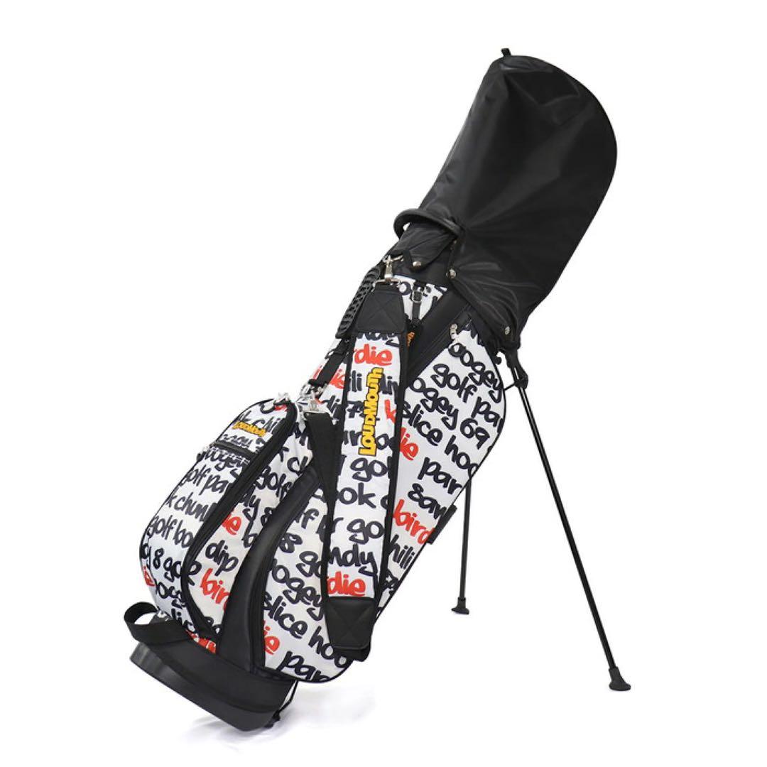 【新品】ラウドマウス キャディバッグ 8.5型 ビッグワーズホワイト 409