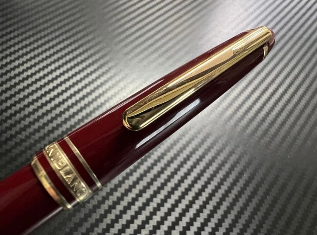 極美品 モンブラン 万年筆 144 EF ボルドー 中白