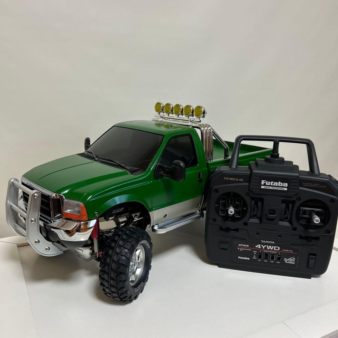 タミヤ1/10RC フォードF-350 ハイリフト完成品フタバプロポ組み込み