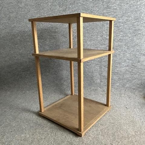 千家十職指物師駒沢利斎造二重棚更好棚共箱 [B2]