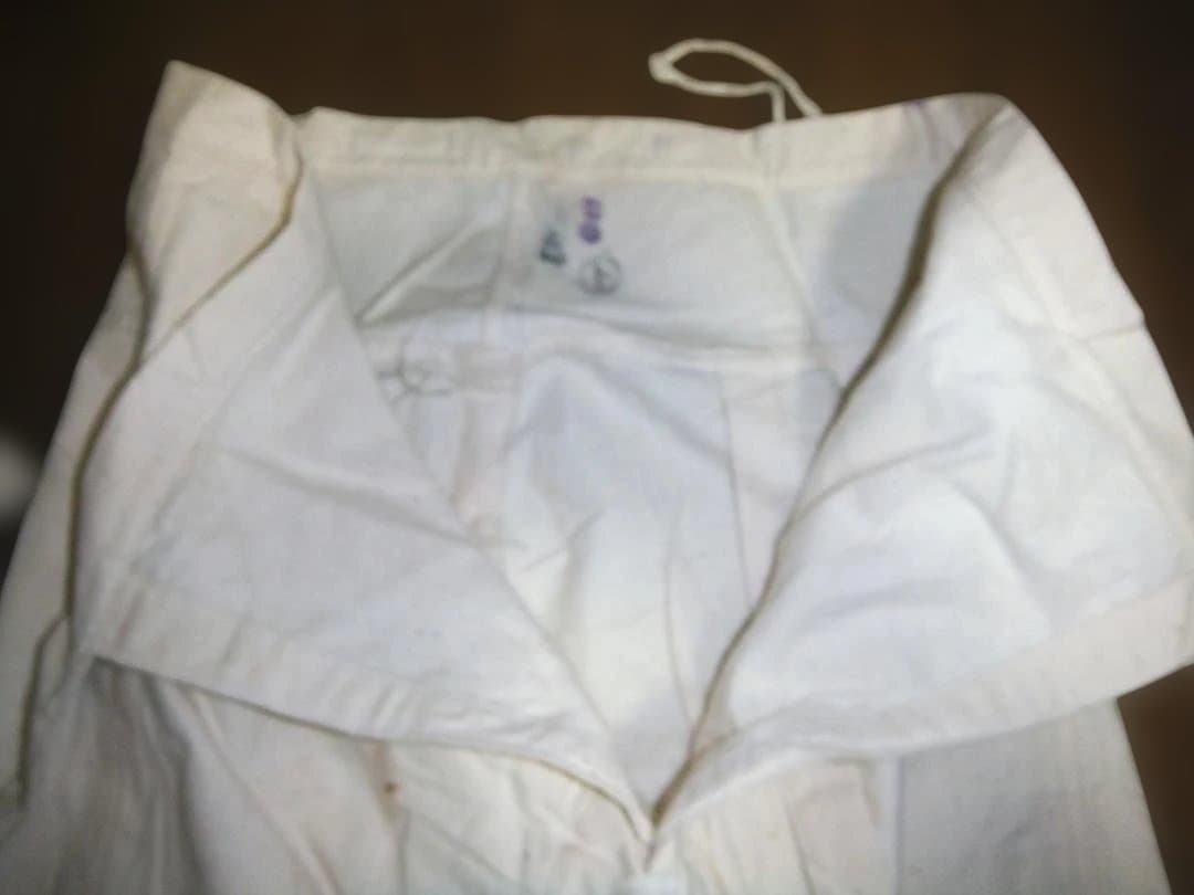 旧日本海軍「作業衣（ズボン）偕行社　３本」未使用品