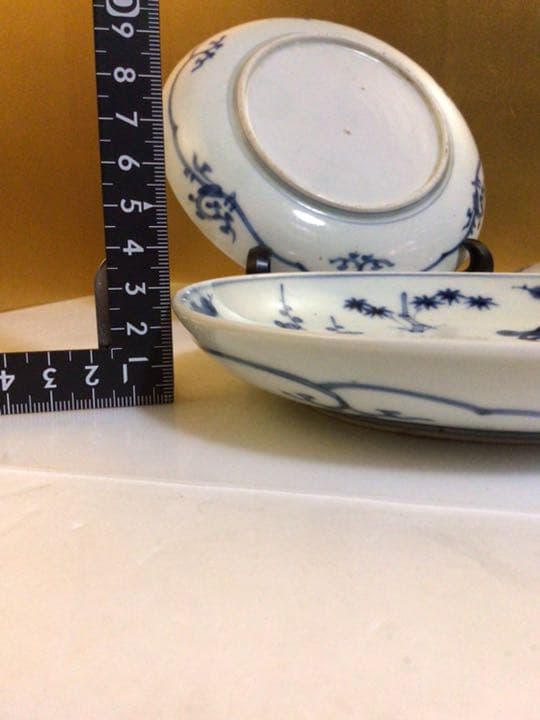 古民家蔵出し　松竹梅柄 縁起良いです…  古伊万里？？　５枚セット