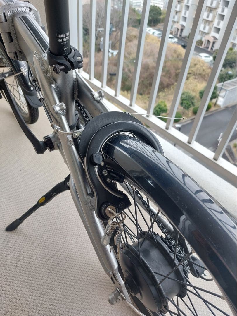 c-romo 折りたたみ自転車 シルバー