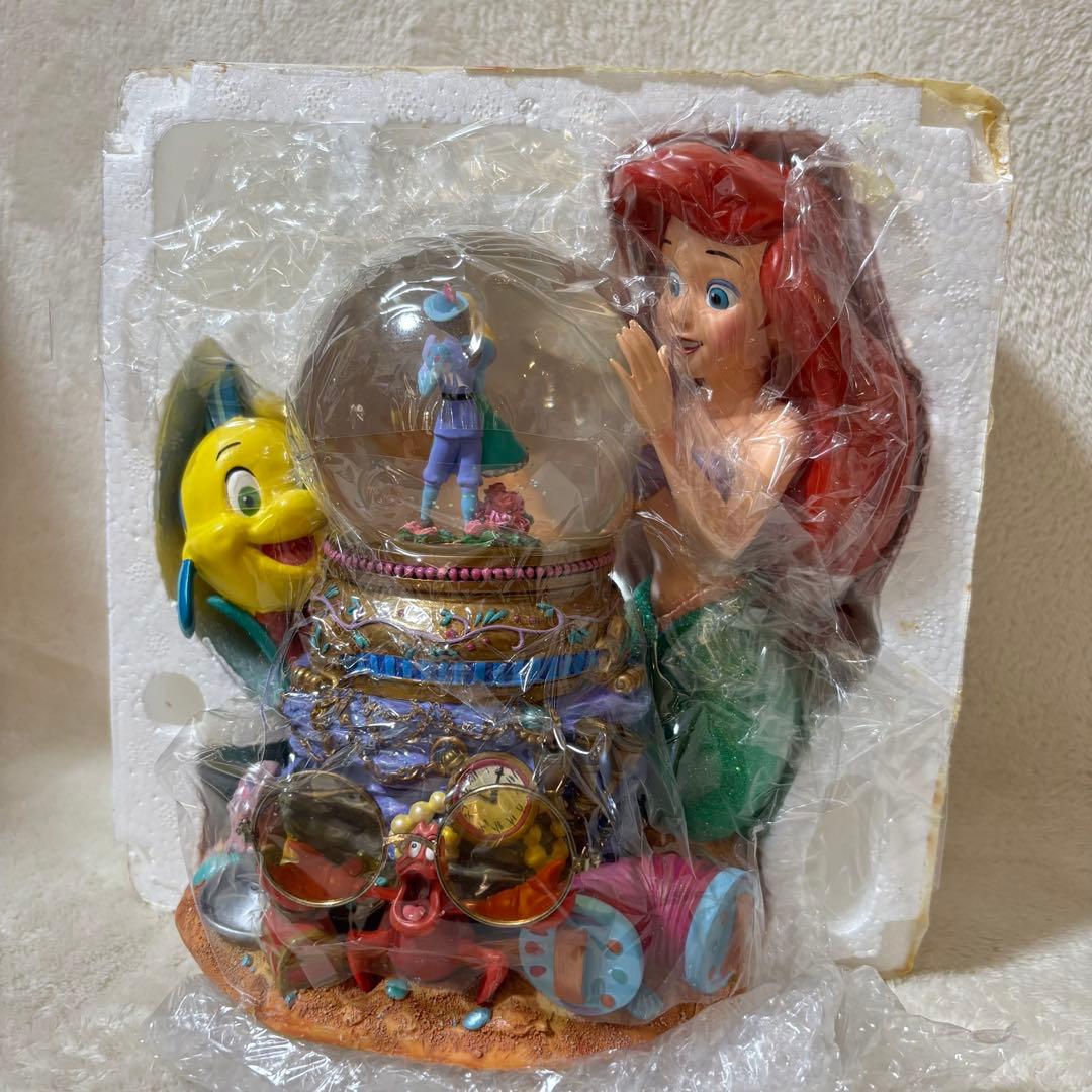 【ほぼ新品】ディズニー スノードーム オルゴール リトルマーメイド アリエル