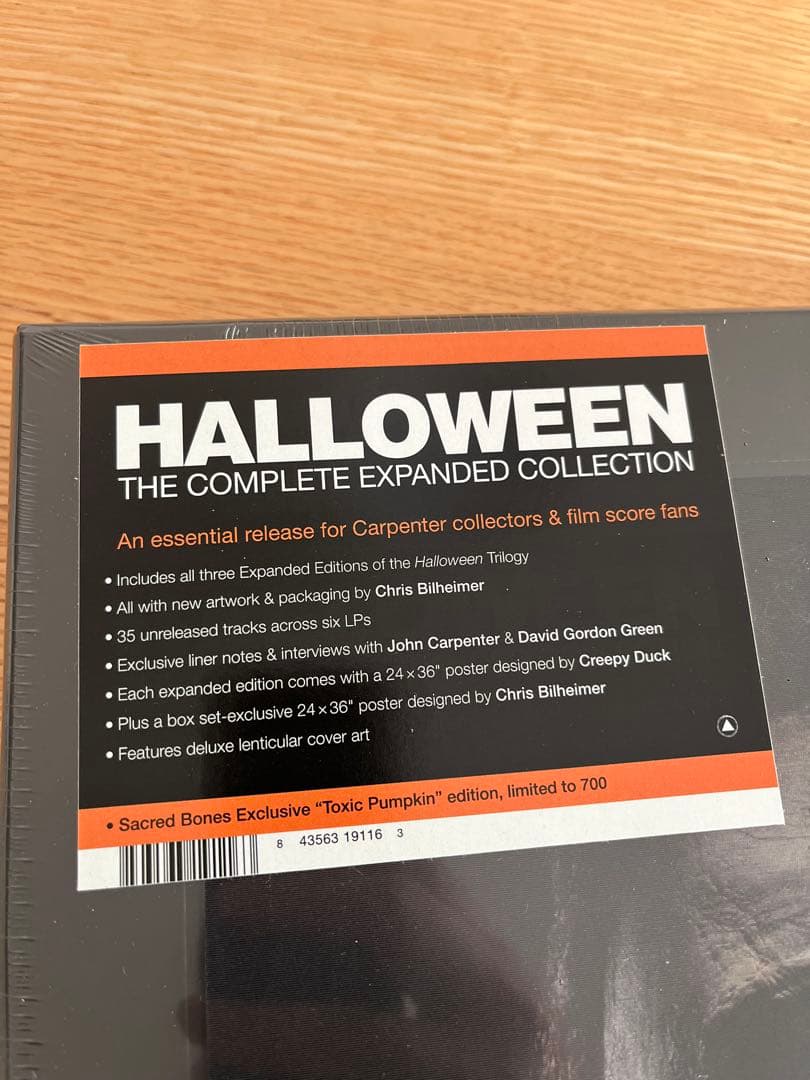 サイン入り ポスターとレコードセット ハロウィン ジョン・カーペンター