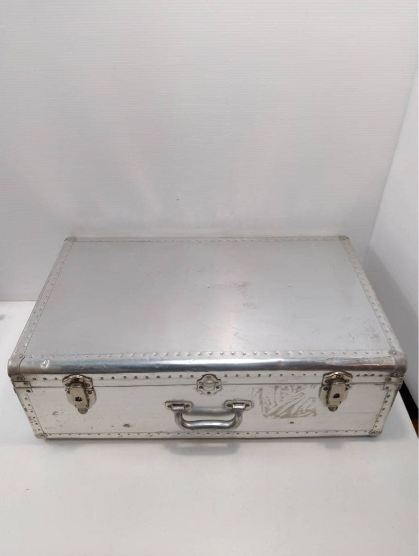 【希少】大型 アルミトランク ヴィンテージ 収納ボックス 什器 インダストリアル