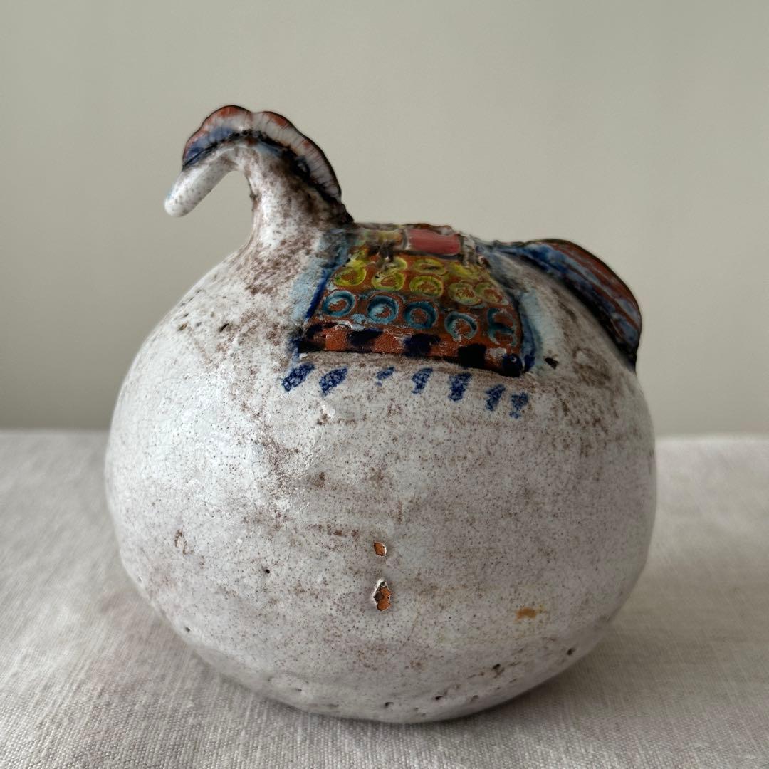 vintage ヴィンテージ 陶器製 馬の花瓶 置物 アンティーク