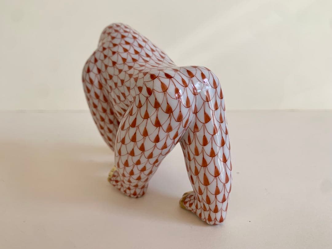 ヘレンド フィッシュネット フィギュリン ゴリラ