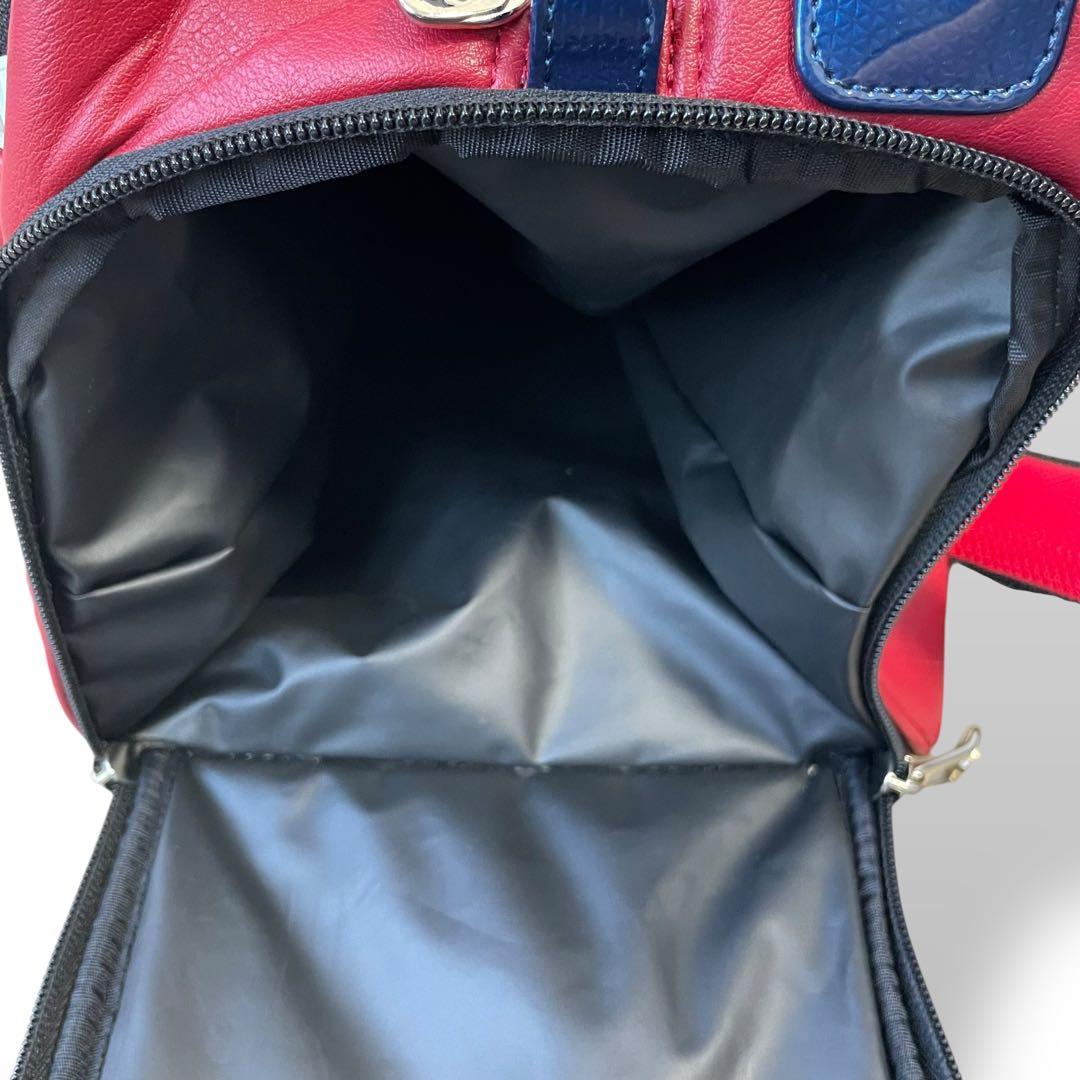 Admiral ゴルフボストンバッグ 赤×紺 シューズ収納付