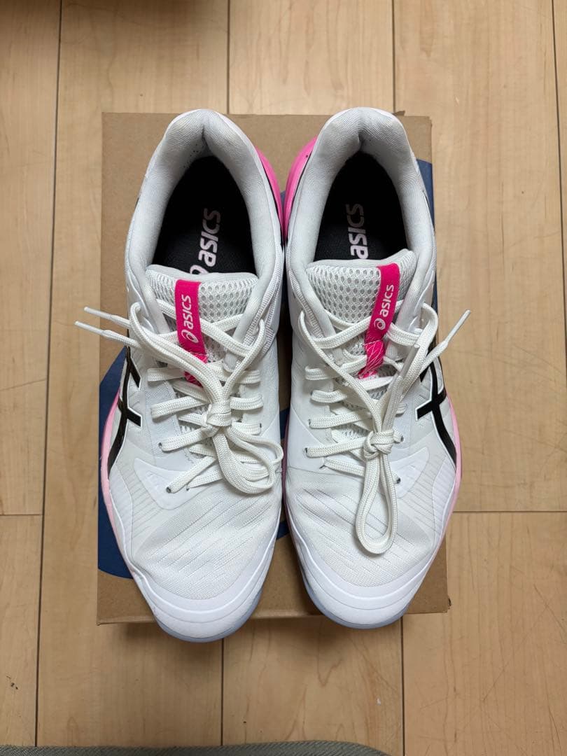 高橋蘭　シューズ　ASICSスカイエリートff3 ピンク　27.0cm