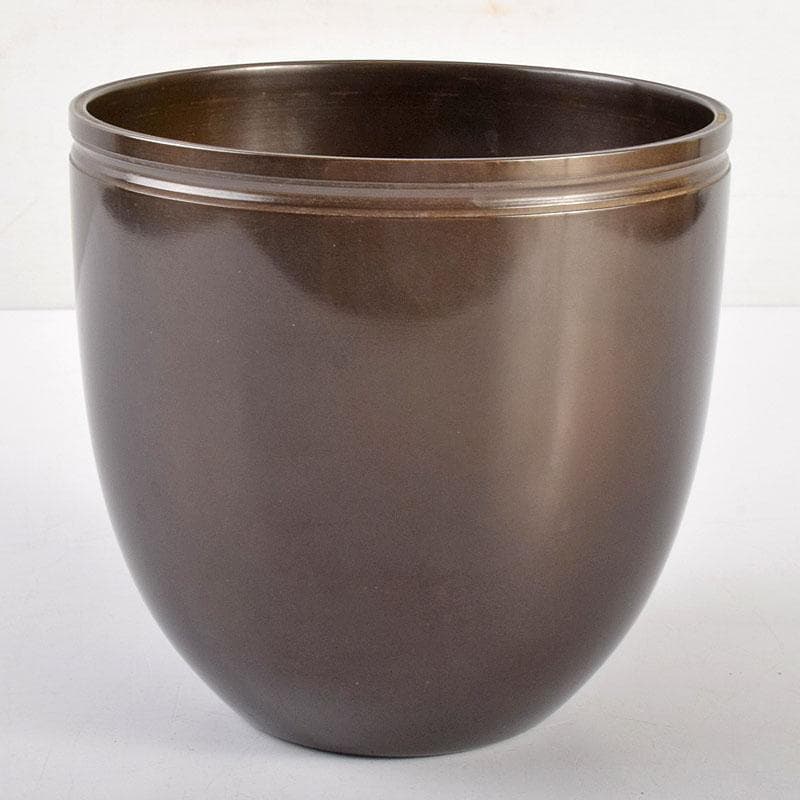 茶道具　中川浄益造　銅製　建水　共箱　M　R4893