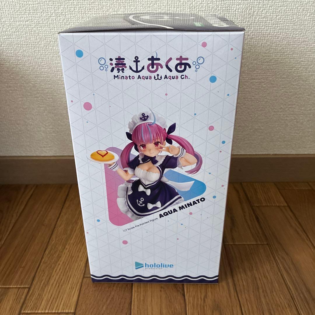 湊あくあ 1/7スケール 塗装済み完成品 フィギュア顔パーツ付 開封済み