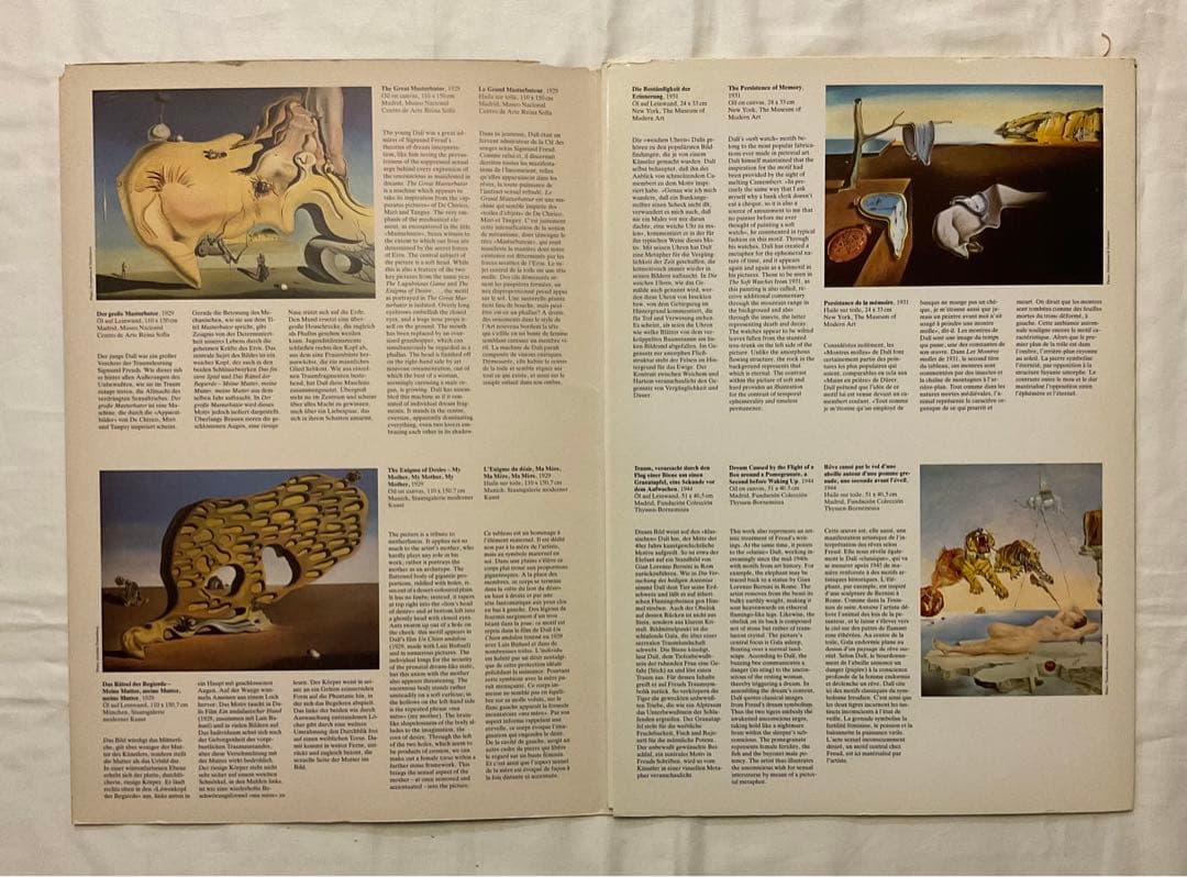 DALÍ 6 Posters TASCHEN 高品質オフセットシート6枚入り