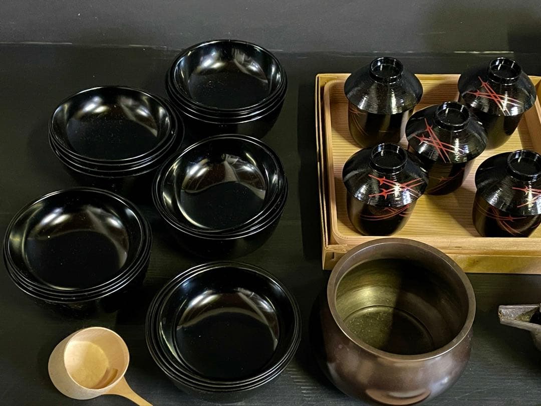 「母」 茶道具 いろいろ まとめて 13種類 銚子 急須 建水 四つ椀 その他