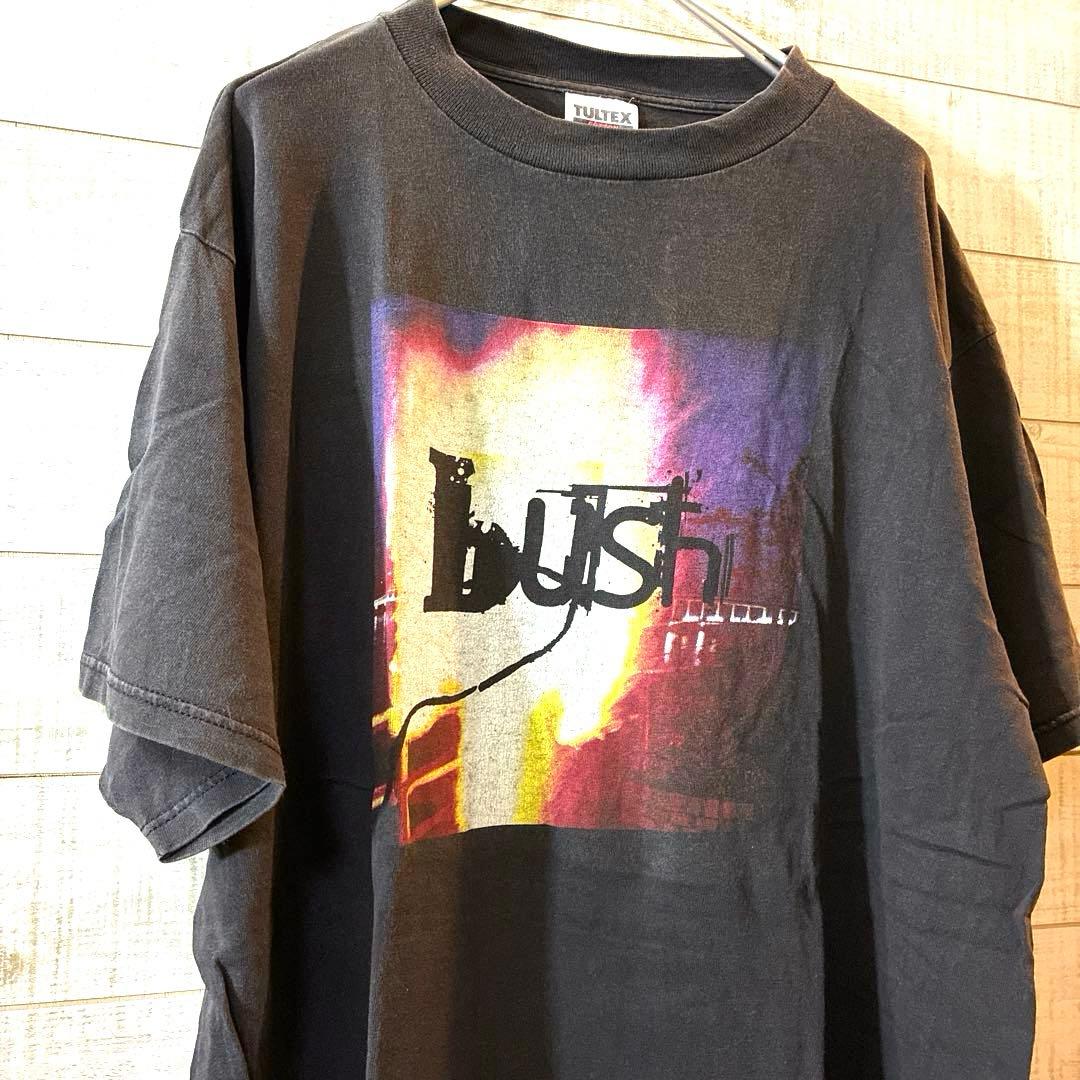 90s BUSH Photo BAND T 黒 TULTEX XL ジャマイカ製