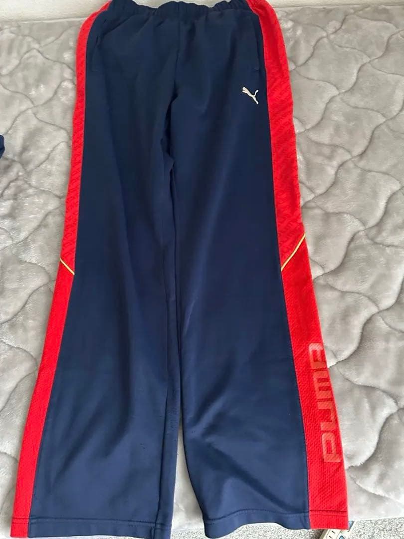 PUMA ジャージ上下セット ネイビー/レッド