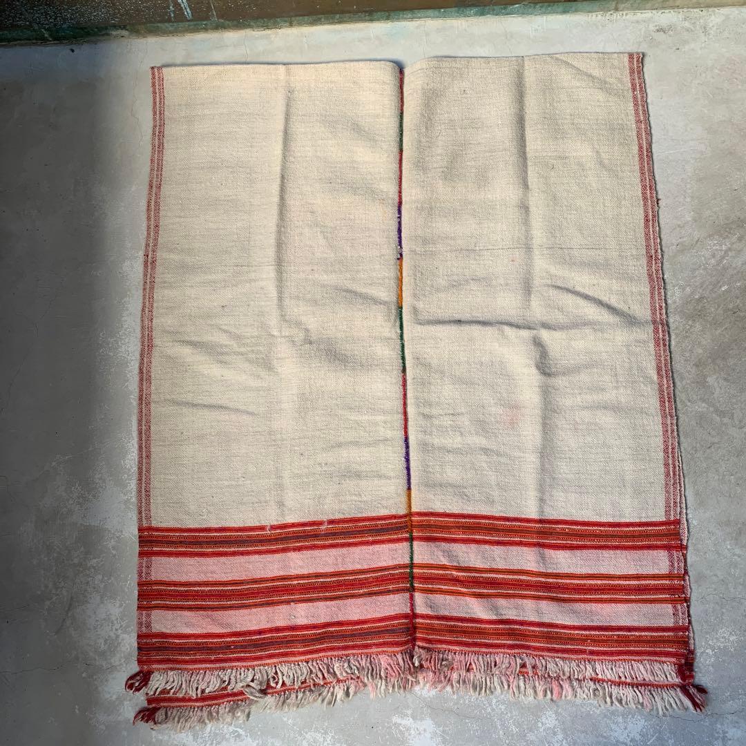 antique vintage ヒマラヤ　ウール　ブランケット　②