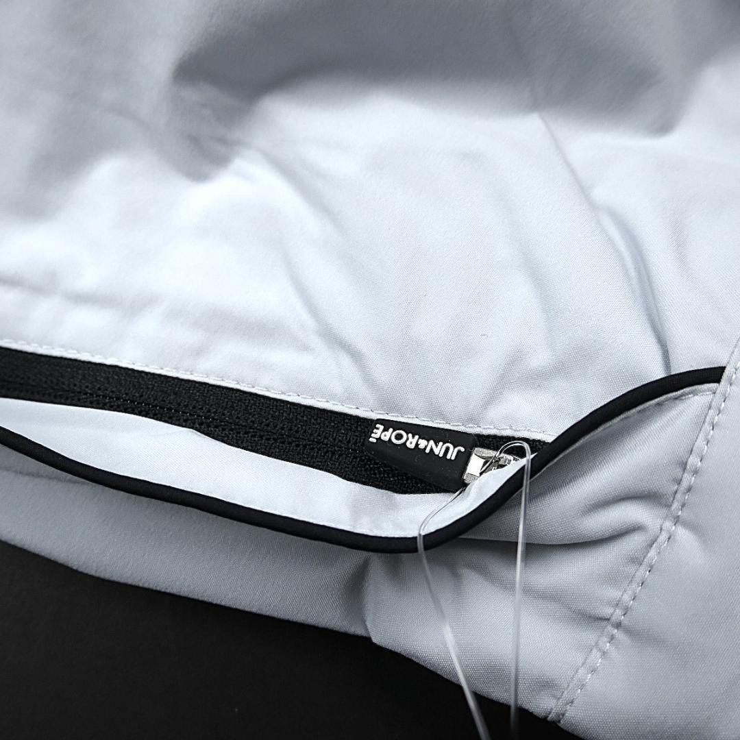 JUN&ROPE 【防水】【透湿】【耐水】ゴルフ レインウェア L ライトグレー