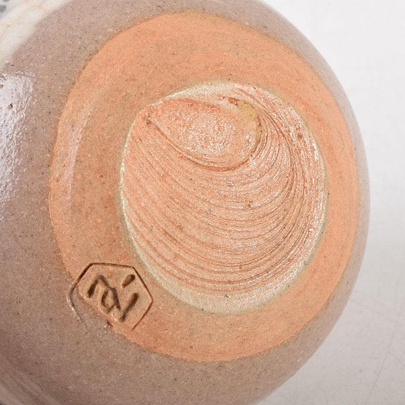 茶道具　京焼　玉欽作　文琳茶入　仕覆付　共箱　V　8347