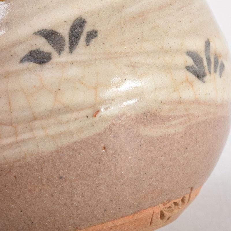 茶道具　京焼　玉欽作　文琳茶入　仕覆付　共箱　V　8347