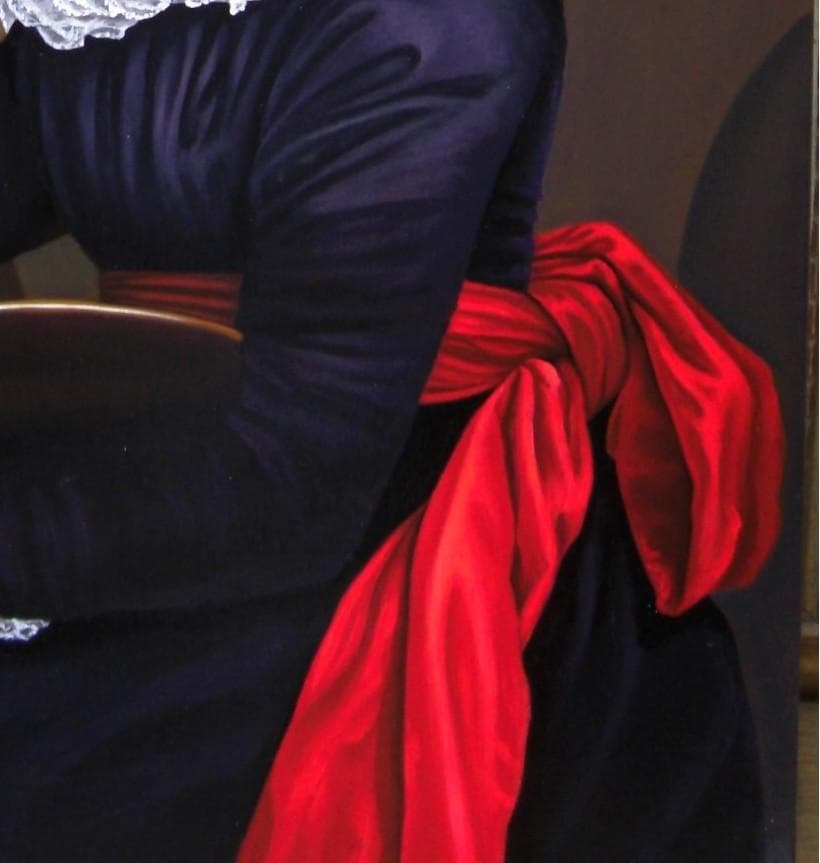 19世紀風 女性画家 油絵　ヴィジェ・ルブラン肖像画 （F30号）