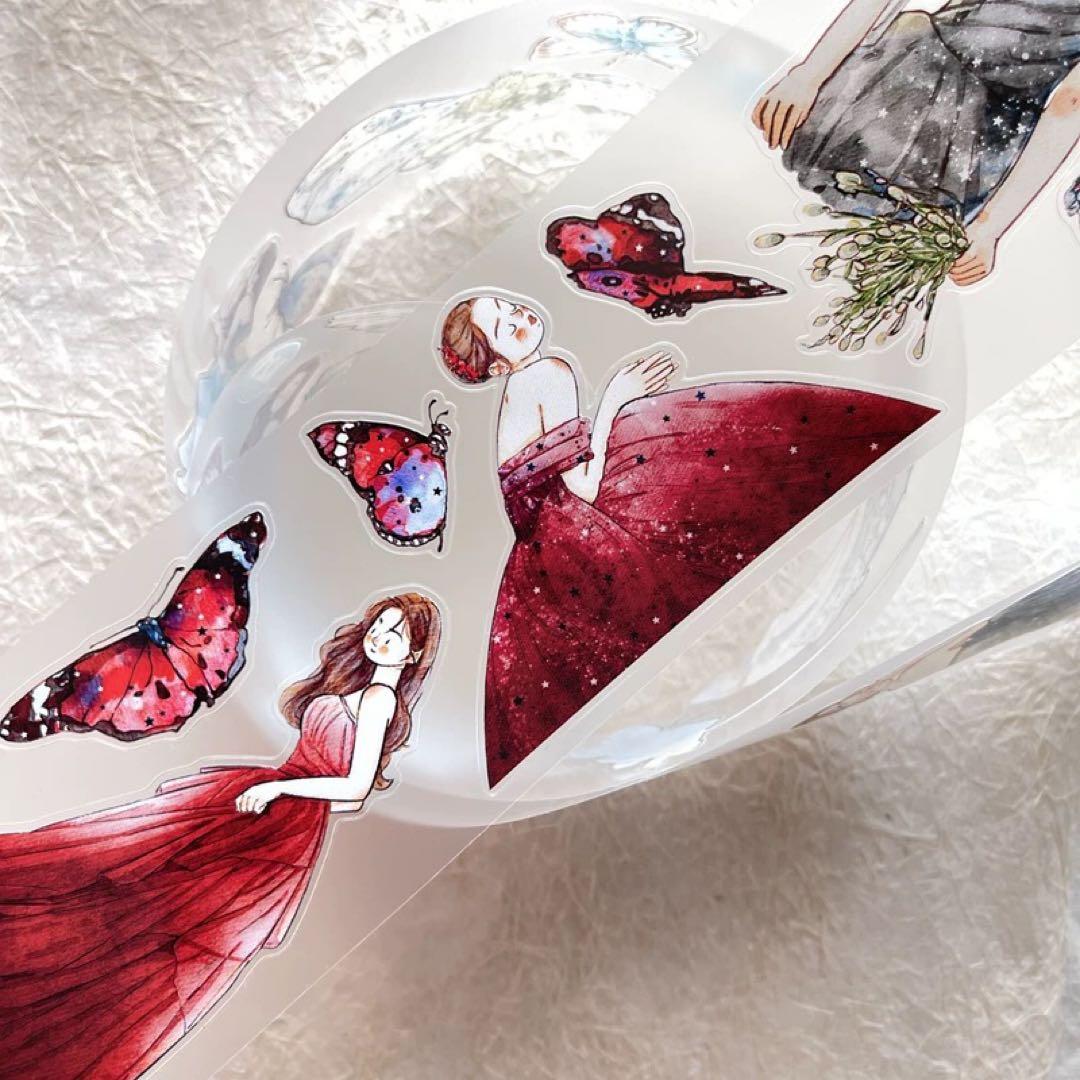 新品　DINGDING　21幻　PET霧面型抜きタイプマスキングテープ　10m