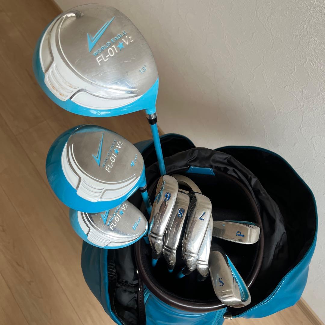 【オノフ　ONOFF】キャディバッグ　ゴルフバッグ　ゴルフクラブセット　青色