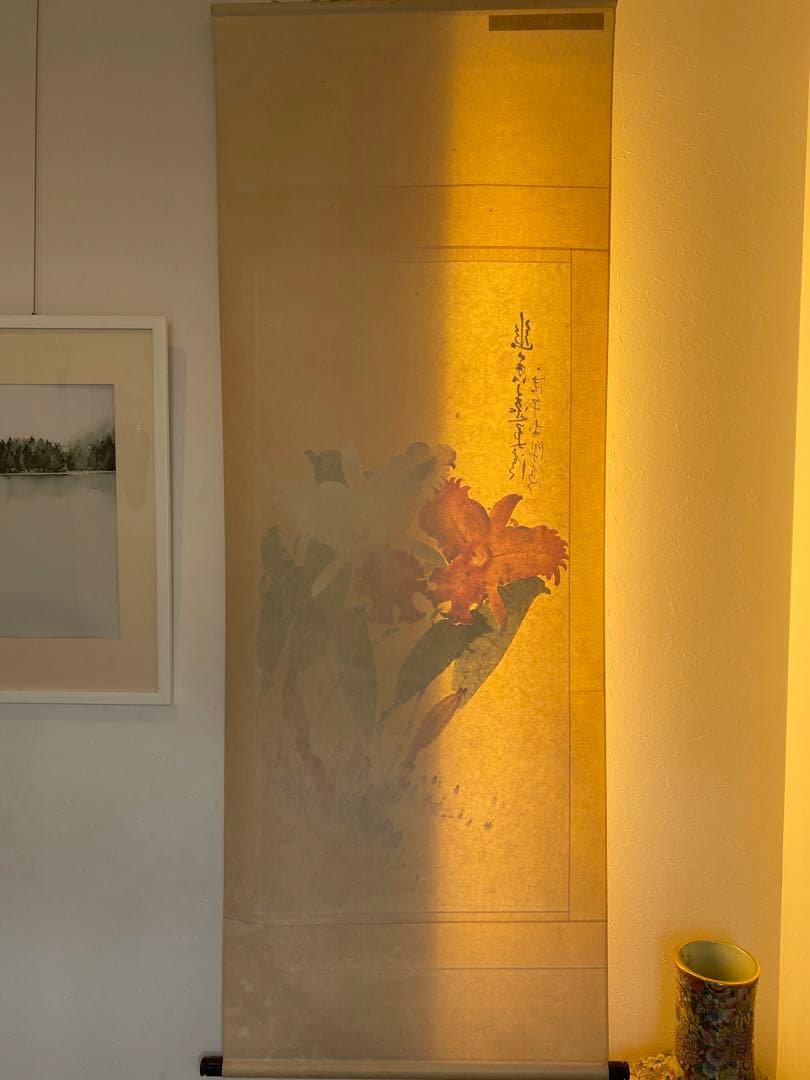 台湾画家 嶺南画派伝承者　李源海 作 水墨画　中国画