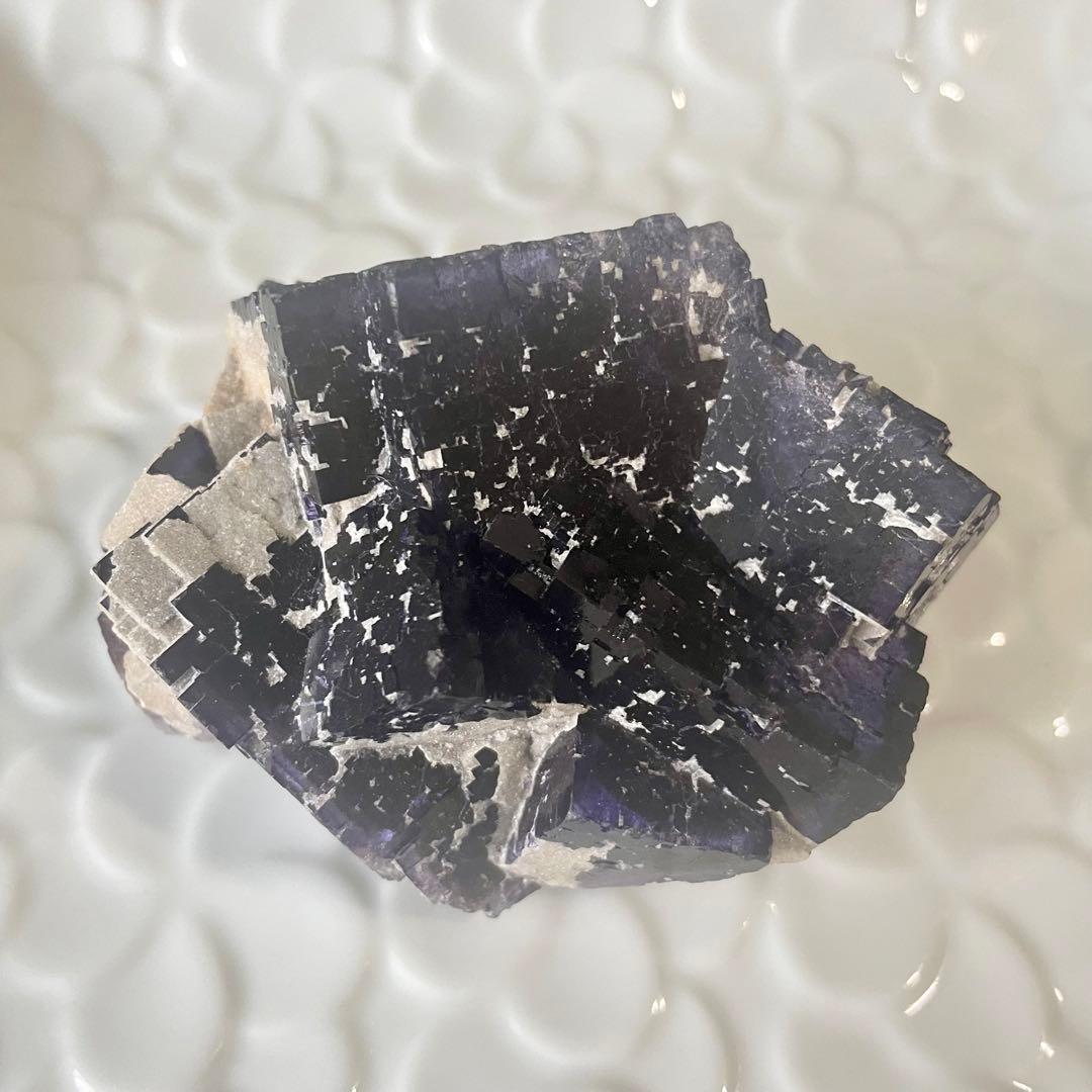 アメリカ イリノイ産 フローライト 蛍石 鉱物標本 原石 ②