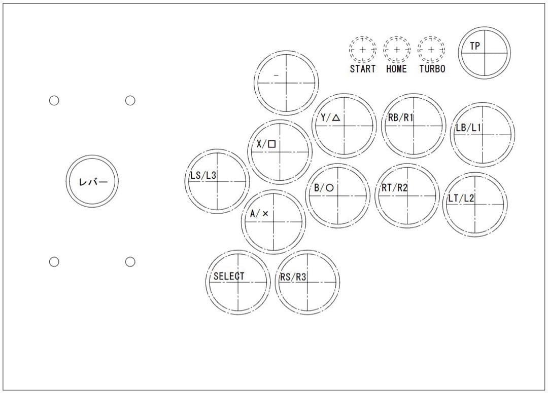 【CPC-L30】アーケードコントローラー　アケコン　自作　スト6仕様　増設