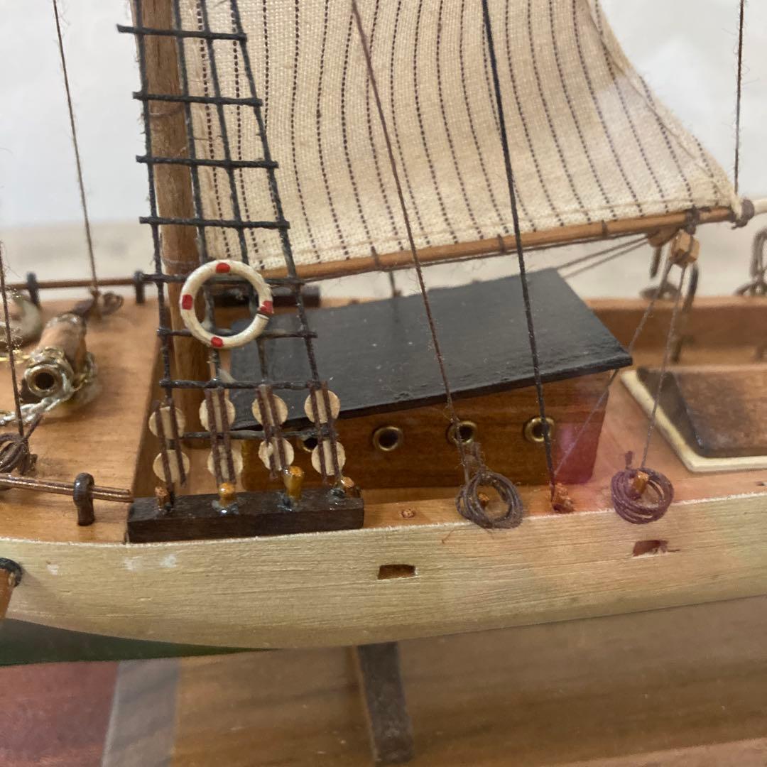 大型　木製船模型　ゴレタ・ドス・パロス　精密　模型　ビンテージ