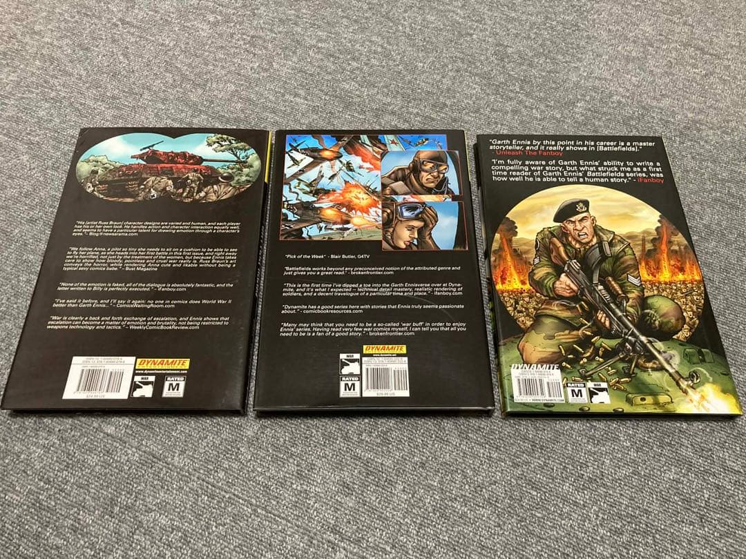 ガース・エニス著『バトルフィールズ』第1～3巻 ハードカバー セット まとめ売り