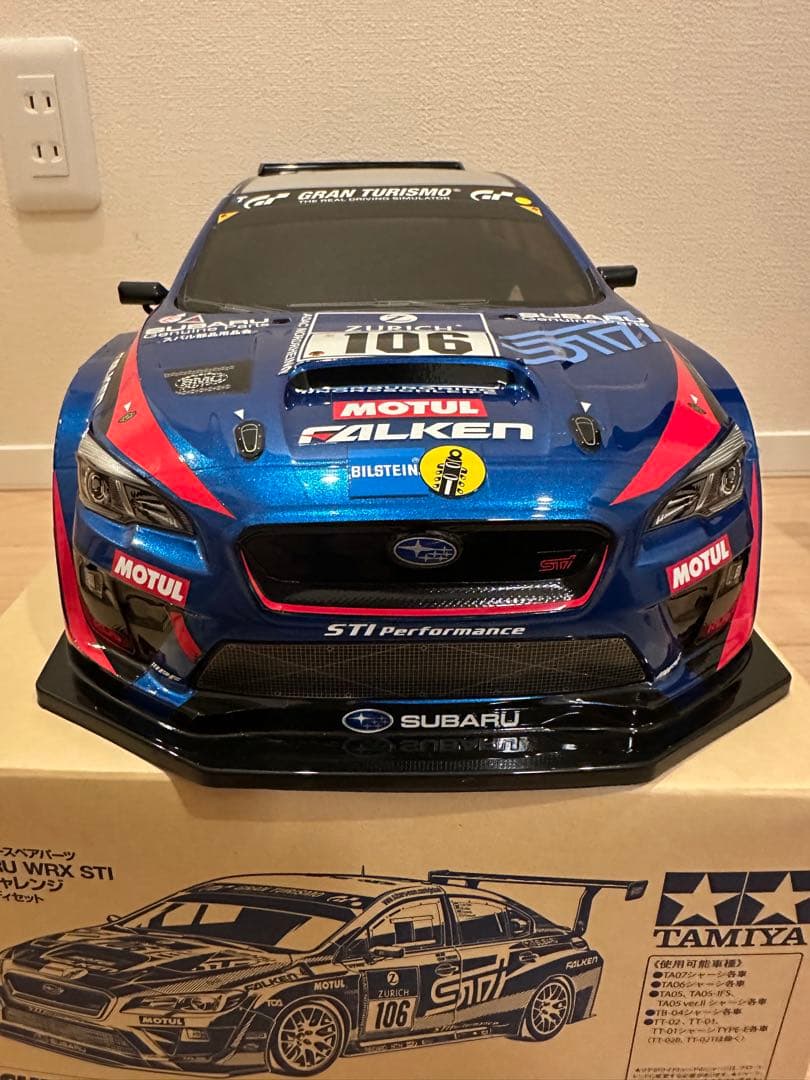 ラジコン　タミヤ　XB SUBARU WRX STI NBR 完成品
