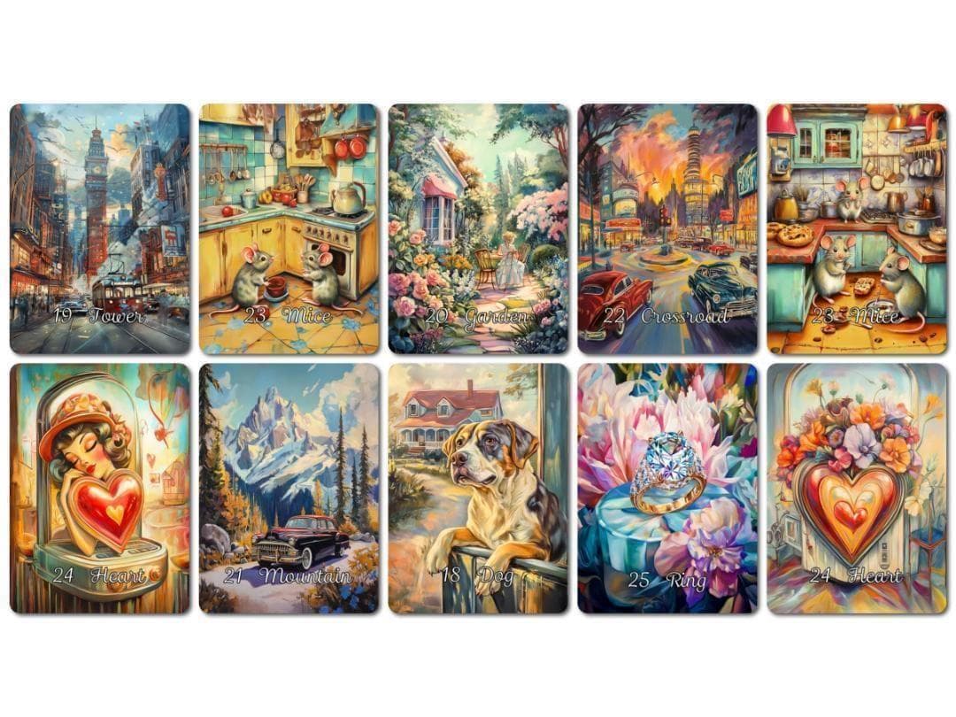 【正規品ルノルマンカード】１点限定✨美麗✨1950年代の幸せな日々のデッキ