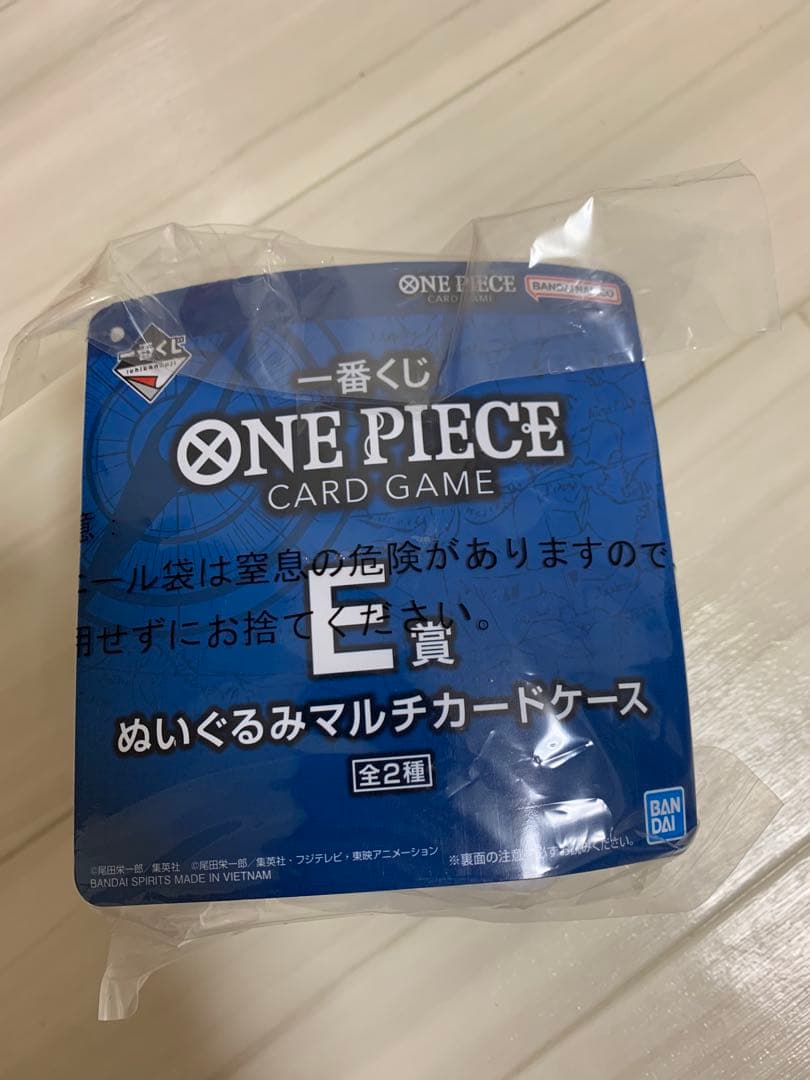 ワンピース　一番くじ　ルフィ　A賞フィギュア　特典プロモカード　E賞カードケース