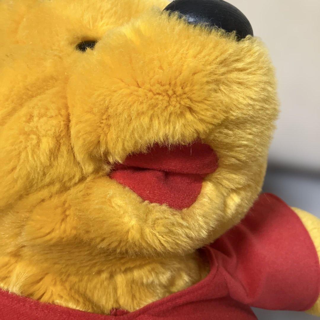 [美品・レア・レトロ]ディズニー　プーさん　BIG サイズ ぬいぐるみ　パペット