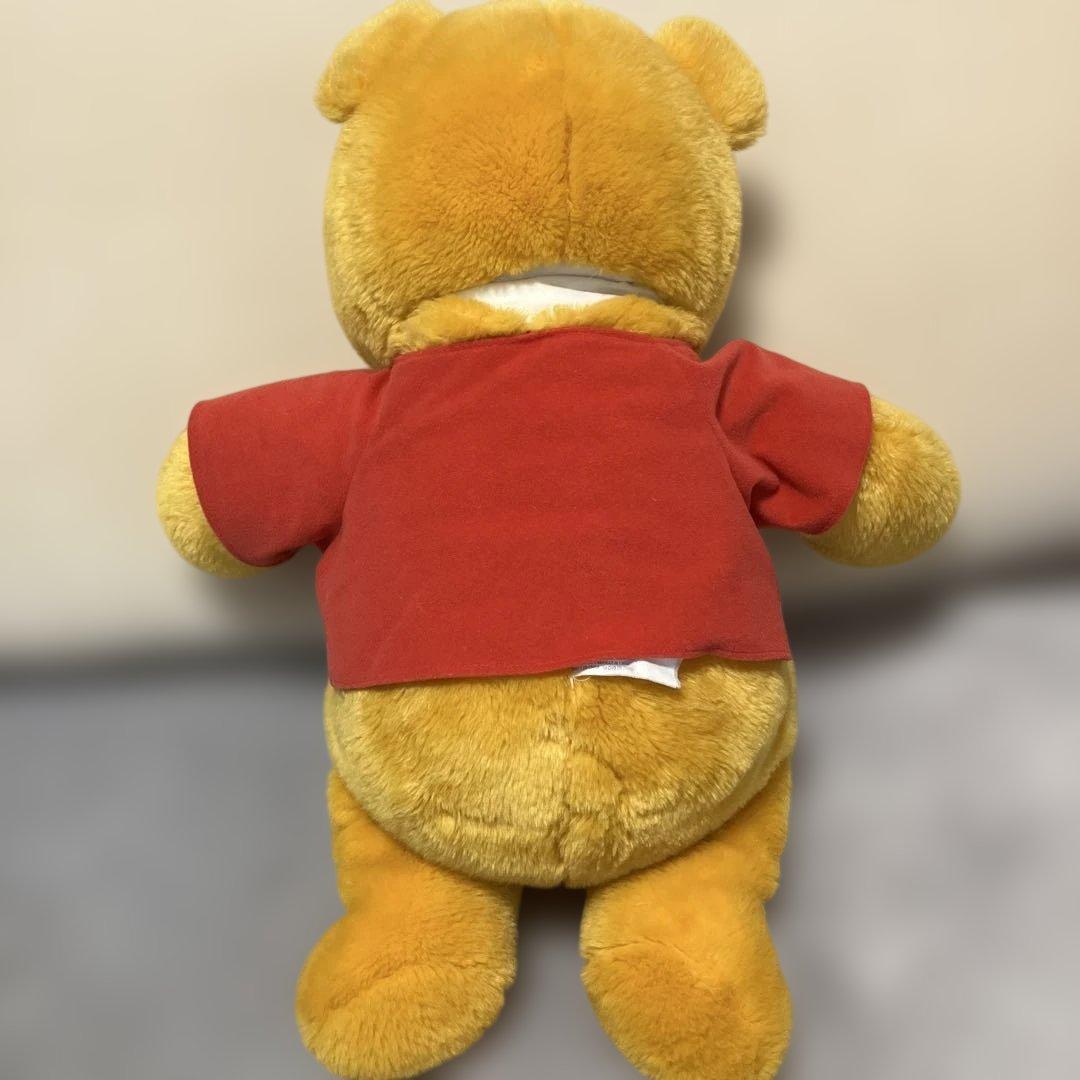 [美品・レア・レトロ]ディズニー　プーさん　BIG サイズ ぬいぐるみ　パペット