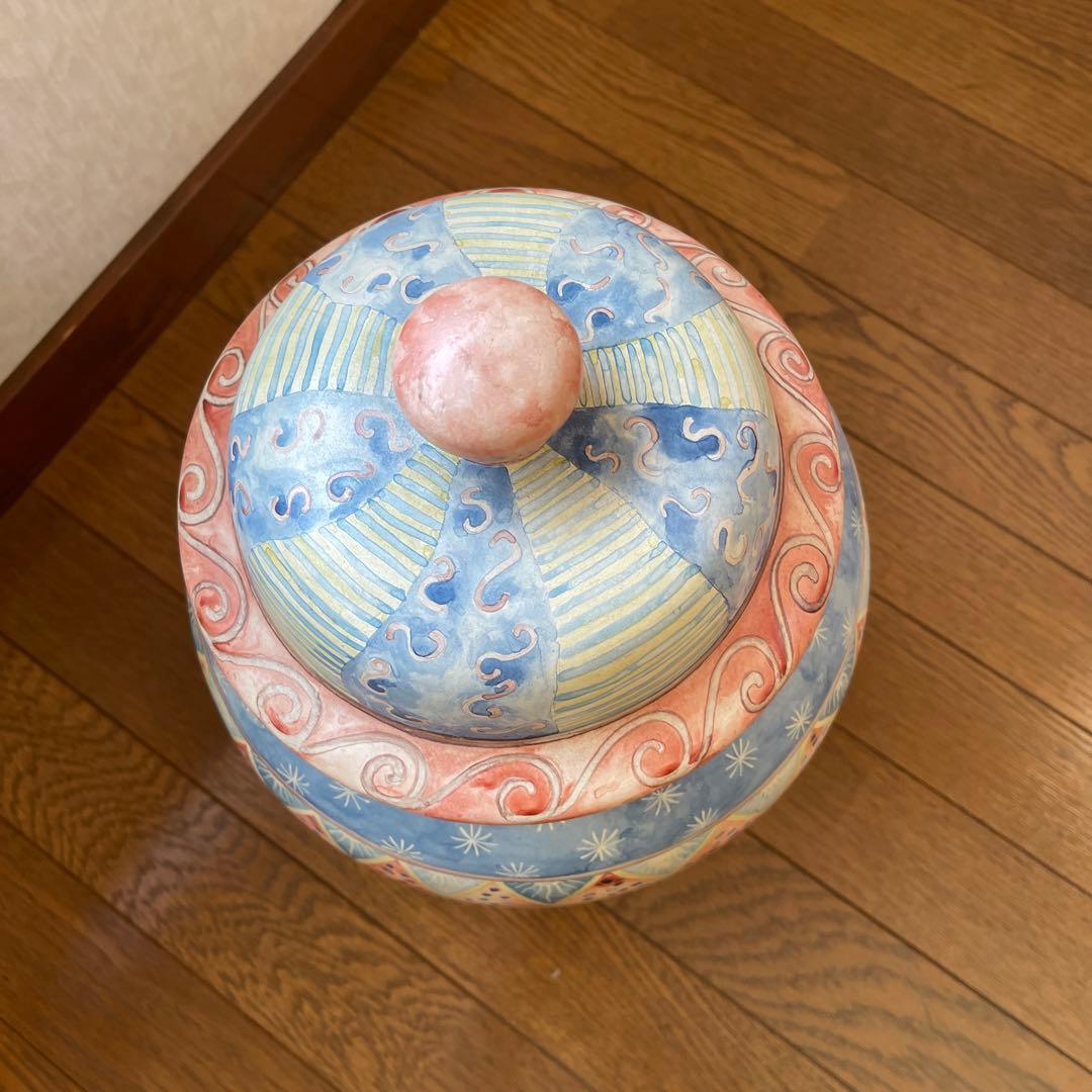 メートランドスミス MAITLAND SMITH 陶器製壺　蓋付き　ヴィンテージ