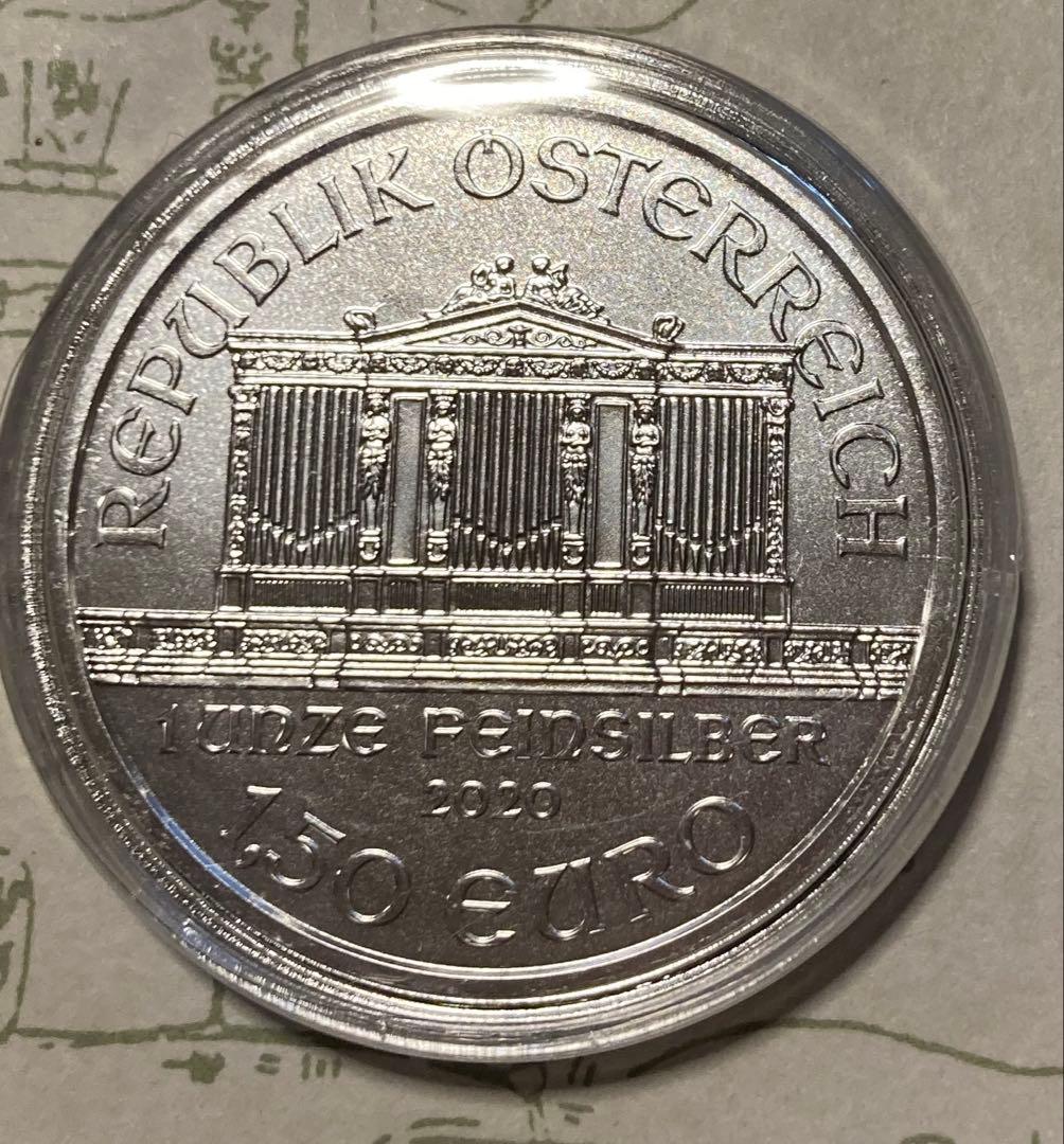 2020 オーストリア ウィーン銀貨1オンス37mmクリアーケース付き新品未使用
