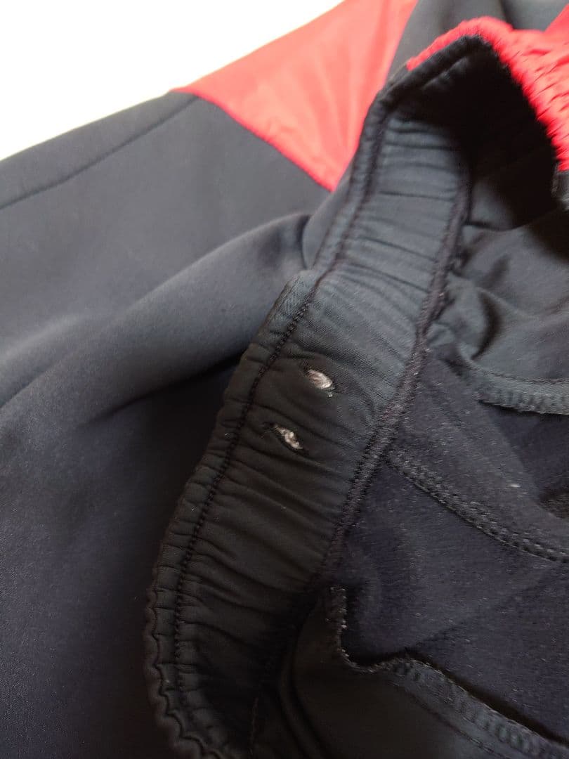 ミズノプロ　上下セット　L.サイズ テックシールド　裏起毛　赤×黒