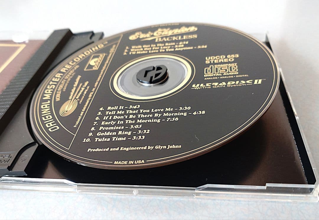 貴重Eric Clapton Backless MFSL 輸入盤GOLD CD
