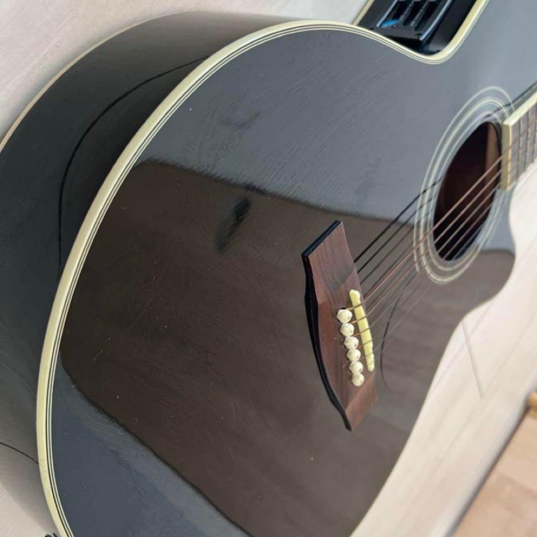 【最安値】JUNO エレアコースティックギター EA-50C ブラック