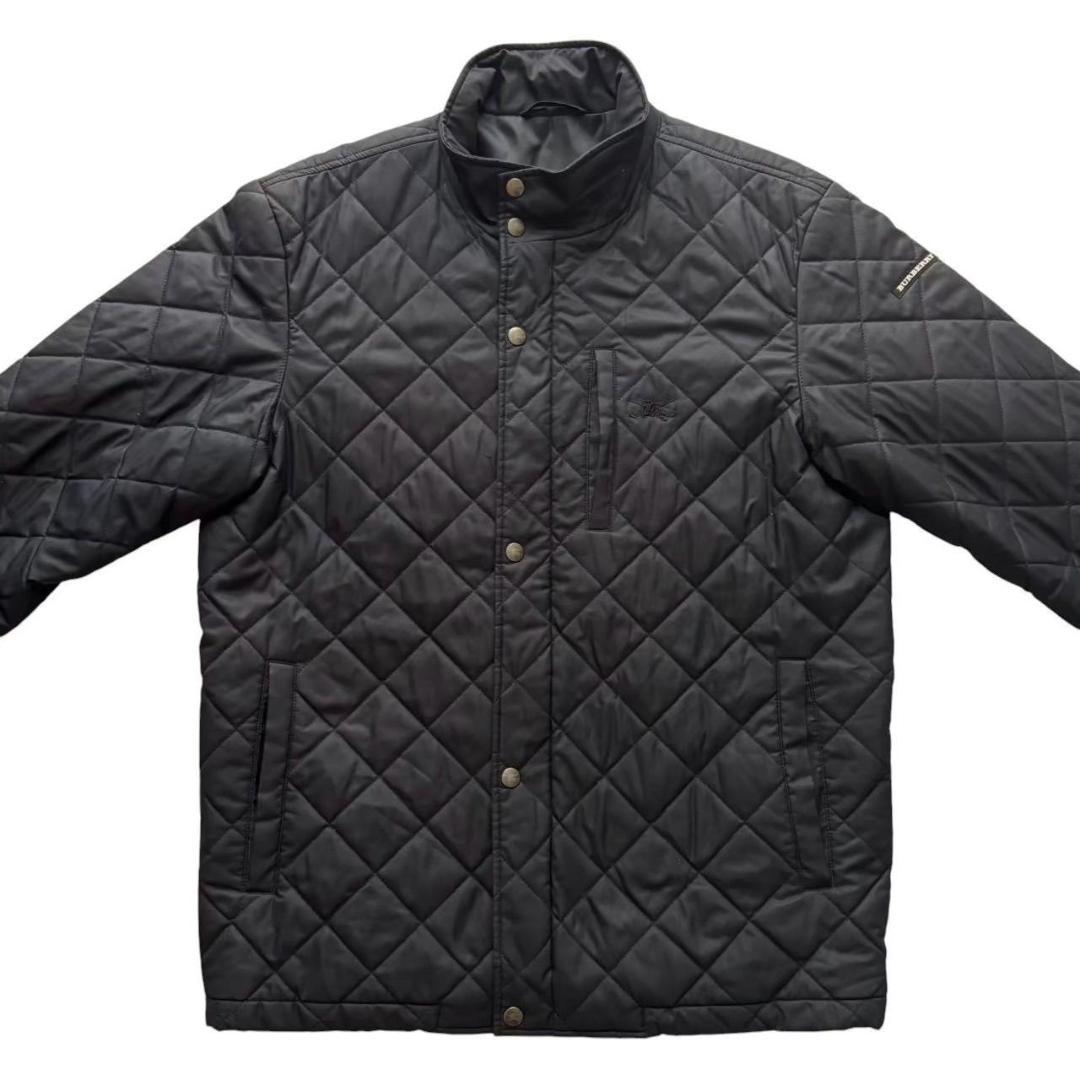 BURBERRY バーバリーゴルフ キルティングジャケット 黒 ステンカラー