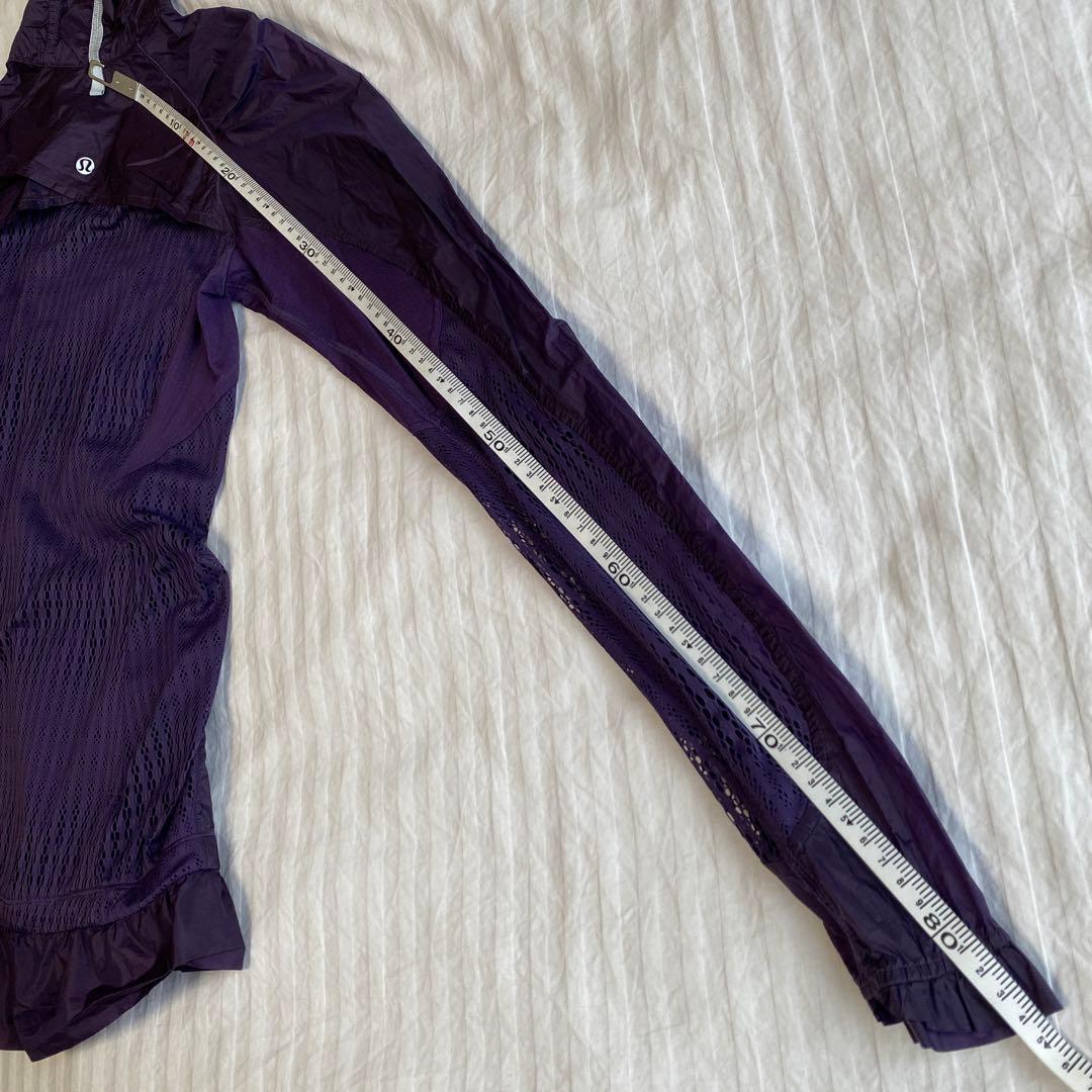 希少✨ルルレモン　ジップアップ　ジャケット　パープル　6