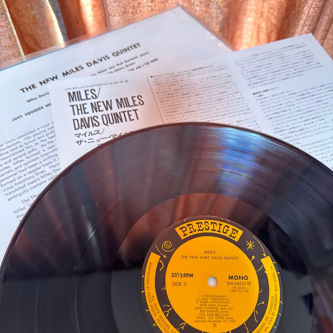 2)LP12in国内盤マイルスデイビスの 4枚写真参照　盤ジャケ帯解説良好