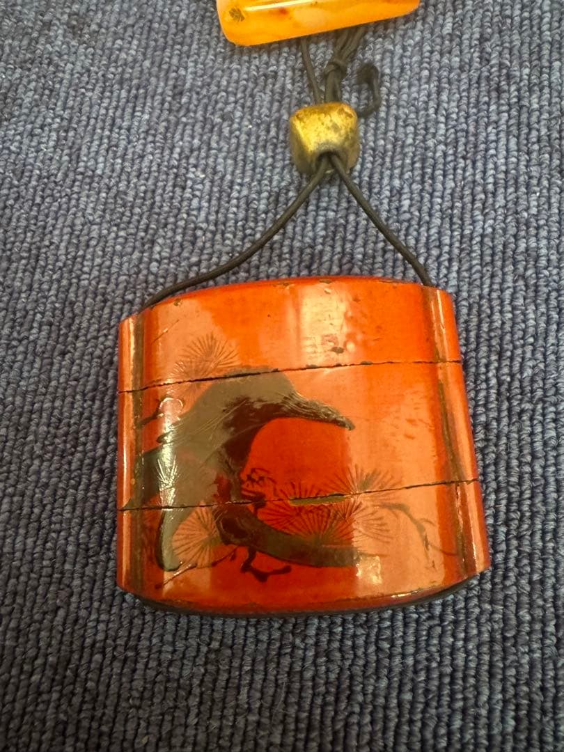 1688  印籠 提げ物 蒔絵　時代物