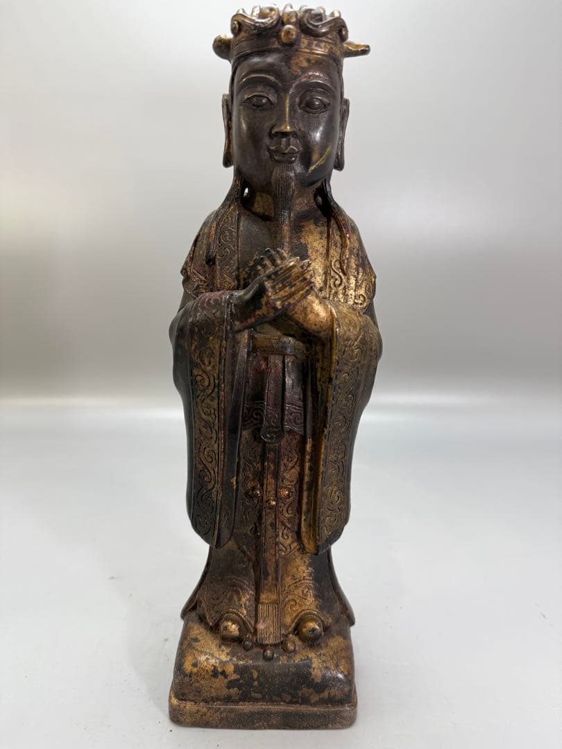 中国 古銅 人物 置物 骨董品 古美術