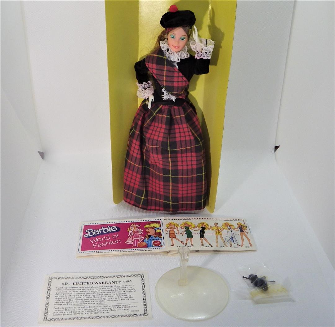 激レア【製造ミスの白い手】　ビンテージ1980年　スコティッシュバービー