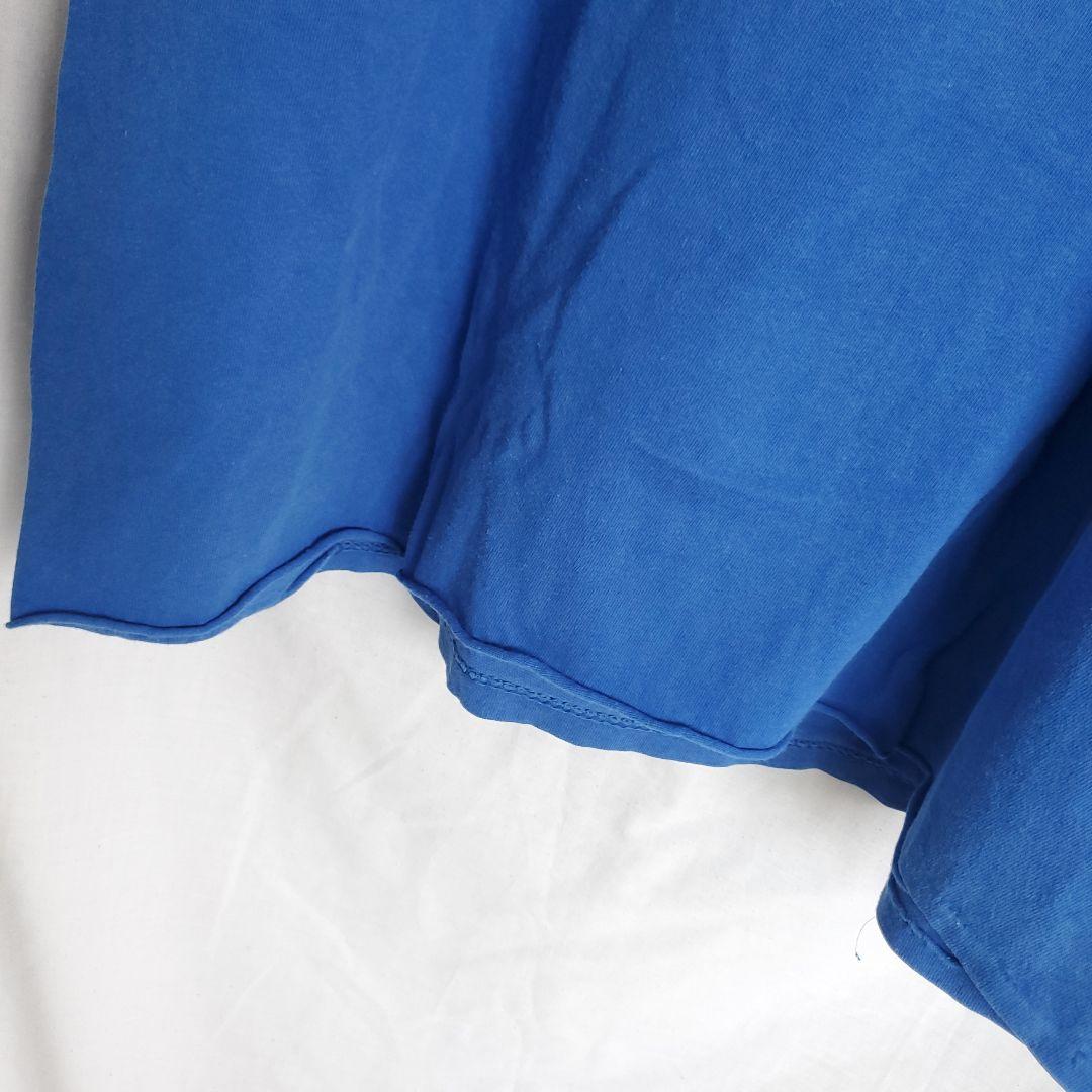 ドラゴンボール　バーダック 悟空 USA カタカナ ロゴ 半袖 tシャツ青