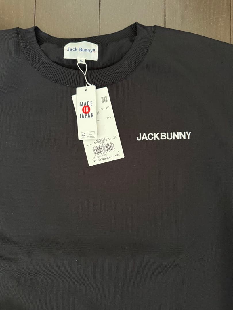 新品　パーリーゲイツ　ジャックバニー　セーター　ブラック　サイズ6 LL